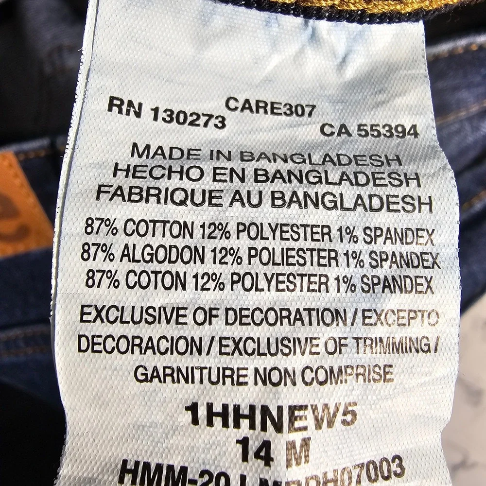 Lee Heritage High Rise‎ Skinny Jeans Dark Wash Button Fly Raw Hem 14M